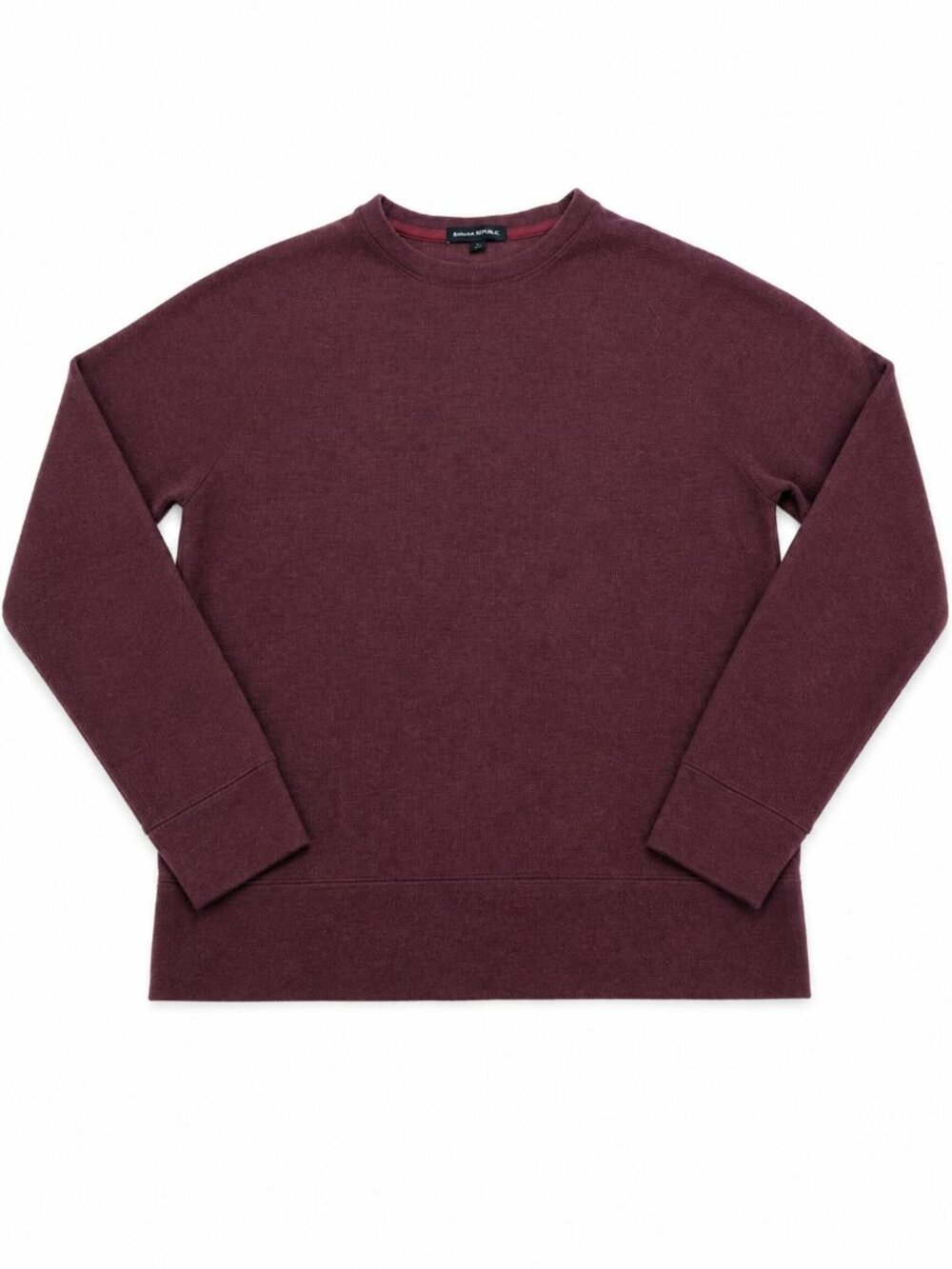 Banana Republic Mens Sweater Shirt in Burgundy Size M
